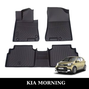 Thảm lót sàn xe ô tô KIA Morning chất liệu TPE khuôn đúc nguyên khối tràn viền cao cấp