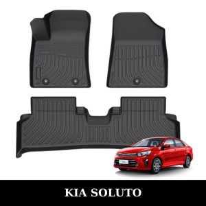 Thảm lót sàn xe ô tô KIA Soluto chất liệu TPE khuôn đúc nguyên khối tràn viền cao cấp
