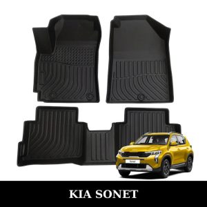 Thảm lót sàn xe ô tô Kia Sonet chất liệu TPE khuôn đúc nguyên khối tràn viền cao cấp