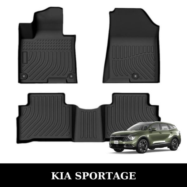 Thảm lót sàn xe ô tô KIA Sportage chất liệu TPE khuôn đúc nguyên khối tràn viền cao cấp