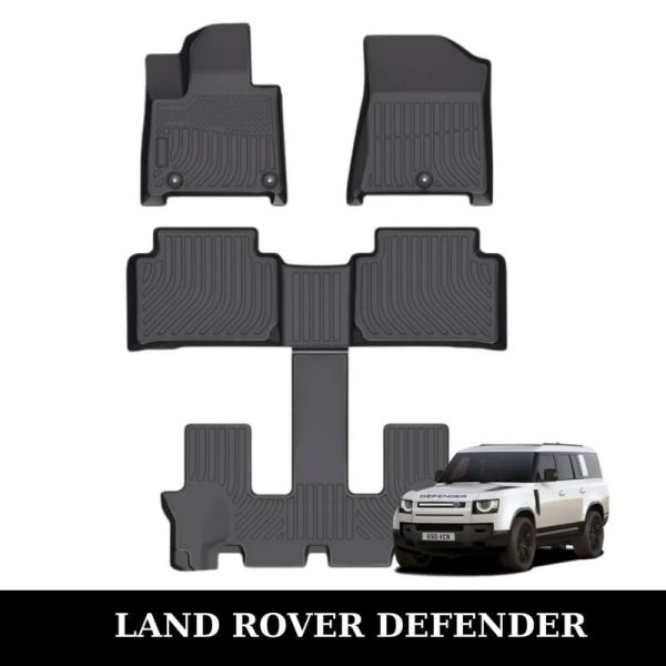 Thảm lót sàn xe ô tô Land Rover Defender chất liệu TPE khuôn đúc nguyên khối tràn viền cao cấp