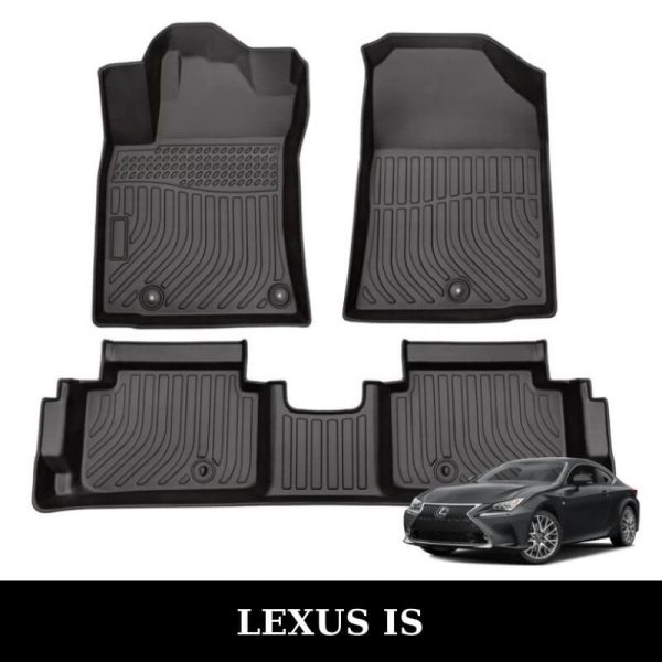 Thảm lót sàn xe ô tô Lexus IS chất liệu TPE khuôn đúc nguyên khối tràn viền cao cấp