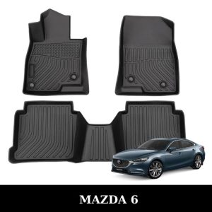 Thảm lót sàn xe ô tô Mazda 6 chất liệu TPE khuôn đúc nguyên khối tràn viền cao cấp