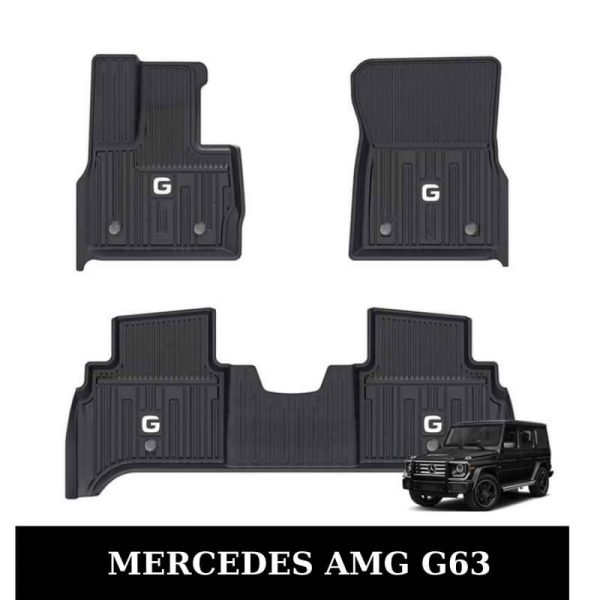 Thảm lót sàn xe ô tô Mercedes AMG G63 chất liệu TPE khuôn đúc nguyên khối tràn viền cao cấp