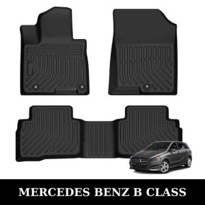 Thảm lót sàn xe ô tô Mercedes Benz B Class chất liệu TPE khuôn đúc nguyên khối tràn viền cao cấp