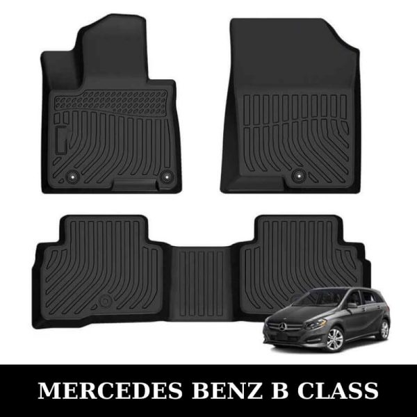 Thảm lót sàn xe ô tô Mercedes Benz B Class chất liệu TPE khuôn đúc nguyên khối tràn viền cao cấp