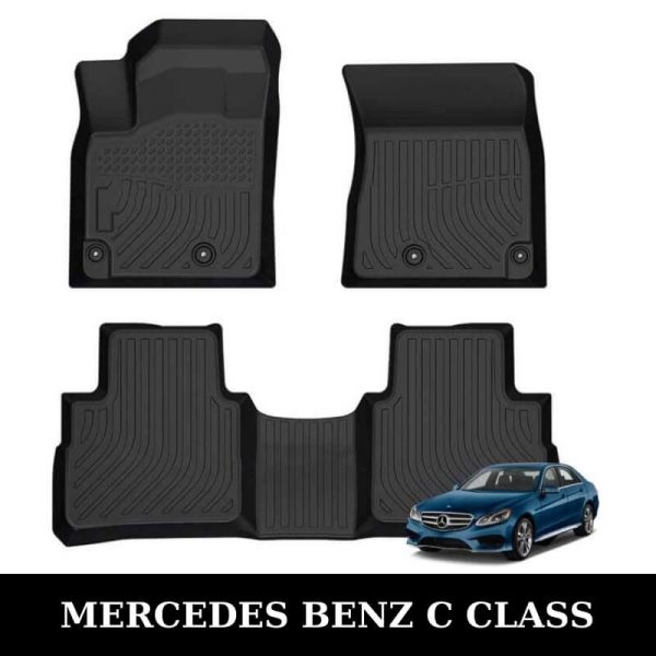 Thảm lót sàn xe ô tô Mercedes Benz C Class chất liệu TPE khuôn đúc nguyên khối tràn viền cao cấp