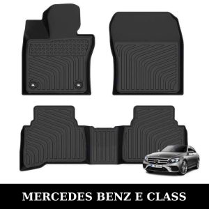 Thảm lót sàn xe ô tô Mercedes Benz E Class chất liệu TPE khuôn đúc nguyên khối tràn viền cao cấp