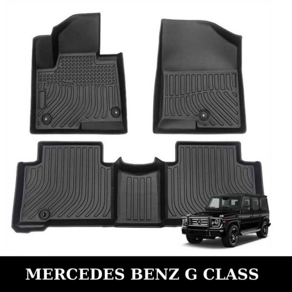Thảm lót sàn xe ô tô Mercedes Benz G Class chất liệu TPE khuôn đúc nguyên khối tràn viền cao cấp