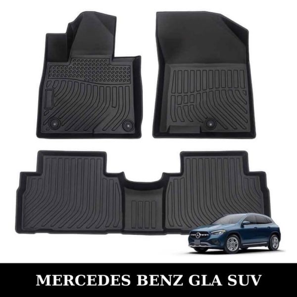 Thảm lót sàn xe ô tô Mercedes Benz GLA SUV chất liệu TPE khuôn đúc nguyên khối tràn viền cao cấp