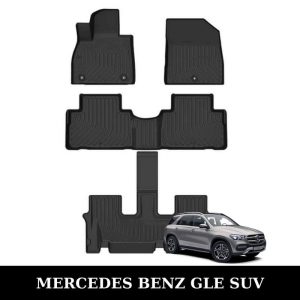 Thảm lót sàn xe ô tô Mercedes Benz GLE SUV chất liệu TPE khuôn đúc nguyên khối tràn viền cao cấp