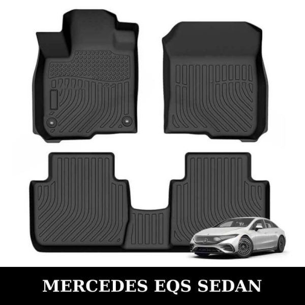 Thảm lót sàn xe ô tô Mercedes EQS Sedan chất liệu TPE khuôn đúc nguyên khối tràn viền cao cấp
