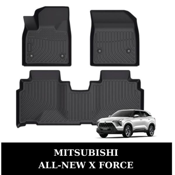 Thảm lót sàn xe ô tô Mitsubishi All-New XForce chất liệu TPE khuôn đúc nguyên khối tràn viền cao cấp