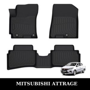 Thảm lót sàn xe ô tô Mitsubishi Attrage chất liệu TPE khuôn đúc nguyên khối tràn viền cao cấp
