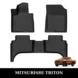 Thảm lót sàn xe ô tô Mitsubishi Triton chất liệu TPE khuôn đúc nguyên khối tràn viền cao cấp