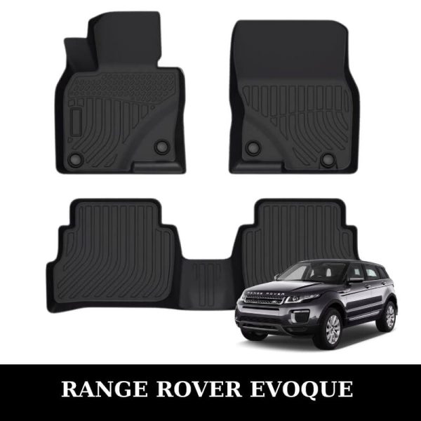 Thảm lót sàn xe ô tô Range Rover Evoque chất liệu TPE khuôn đúc nguyên khối tràn viền cao cấp