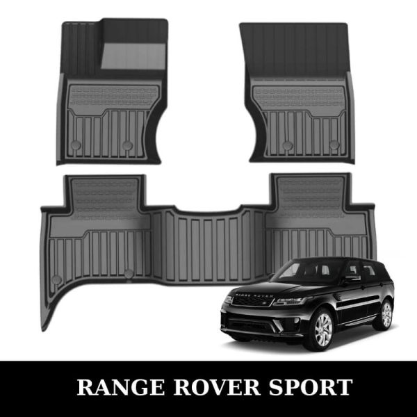 Thảm lót sàn xe ô tô Range Rover Sport chất liệu TPE khuôn đúc nguyên khối tràn viền cao cấp