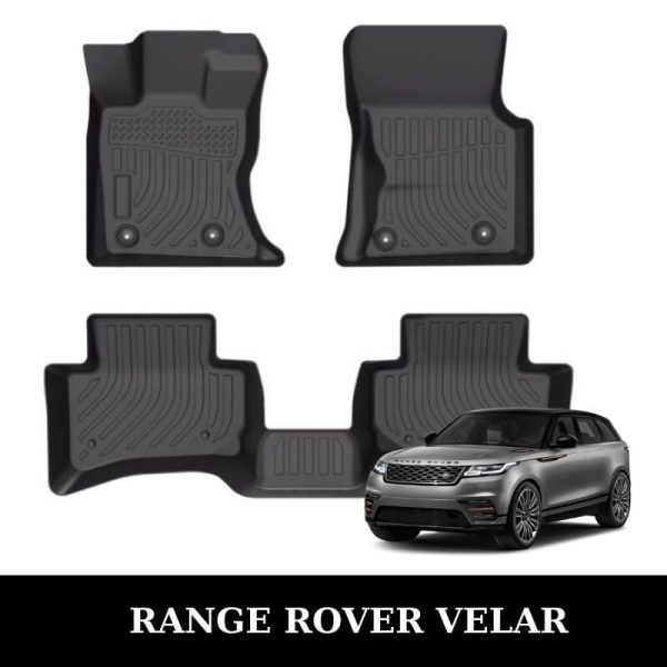 Thảm lót sàn xe ô tô Range Rover Velar chất liệu TPE khuôn đúc nguyên khối tràn viền cao cấp