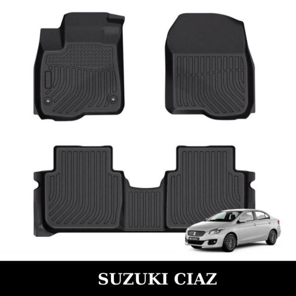 Thảm lót sàn xe ô tô Suzuki Ciaz chất liệu TPE khuôn đúc nguyên khối tràn viền cao cấp