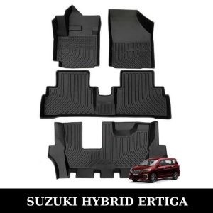 Thảm lót sàn xe ô tô Suzuki Hybrid Ertiga chất liệu TPE khuôn đúc nguyên khối tràn viền cao cấp