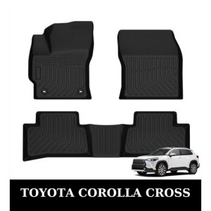 Thảm lót sàn xe ô tô Toyota Corolla Cross chất liệu TPE khuôn đúc nguyên khối tràn viền cao cấp
