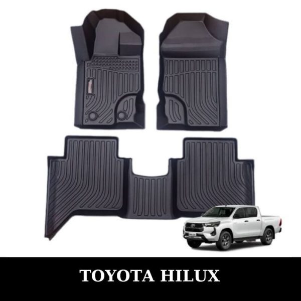 Thảm lót sàn ô tô Toyota Hilux 2016-2024 đúc 3D sang trọng
