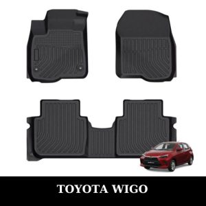 Thảm lót sàn ô tô Toyota Wigo 2019-2024 chất liệu TPE sang trọng
