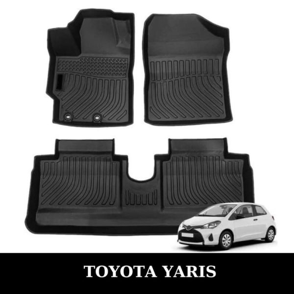 Thảm lót sàn ô tô Toyota Yaris 2014-2022 chất liệu TPE sang trọng