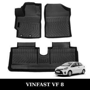 Thảm lót sàn ô tô VinFast VF8 2022-2024 đúc 3D vừa khít sàn