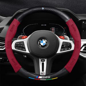 Bọc vô lăng xe BMW da lộn 3D & sợi Carbon