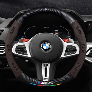 Bọc vô lăng xe BMW da lộn 3D & sợi Carbon