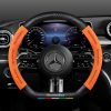 Bọc vô lăng Mercedes chất liệu da lộn & sợi Carbon