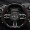 Bọc vô lăng Mercedes chất liệu da lộn & sợi Carbon