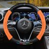 Bọc vô lăng Mercedes chất liệu da lộn & sợi Carbon