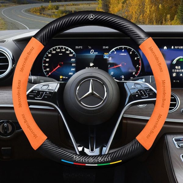 Bọc vô lăng Mercedes chất liệu da lộn & sợi Carbon