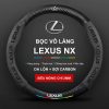 Bọc vô lăng Lexus NX chất liệu Da lộn 3D & sợi Carbon