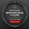 Bọc vô lăng Mercedes Benz A Class chất liệu Da lộn 3D & sợi Carbon chính hãng