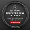 Bọc vô lăng Mercedes Benz B Class chất liệu Da lộn 3D & sợi Carbon