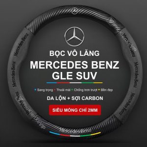 Bọc vô lăng Mercedes Benz GLE SUV chất liệu Da lộn 3D & sợi Carbon đẳng cấp