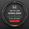 Bọc Vô Lăng Xe Honda Brio Da Lộn 3D & Sợi Carbon Cao Cấp