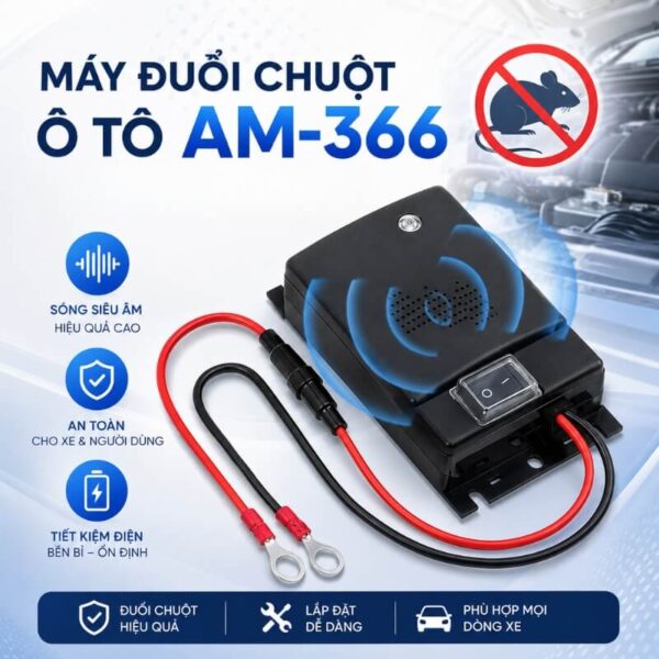 Máy đuổi chuột xe ô tô AM-366 thông minh
