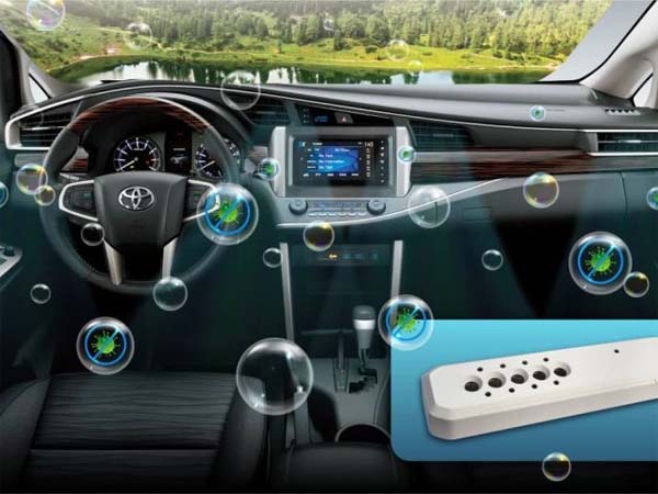 Máy lọc không khí ion âm là một trong những phụ kiện Toyota Fortuner không thể thiếu