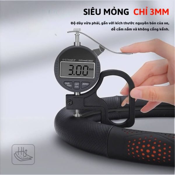 Bọc vô lăng ô tô 3D Da Nappa cao cấp, sang trọng