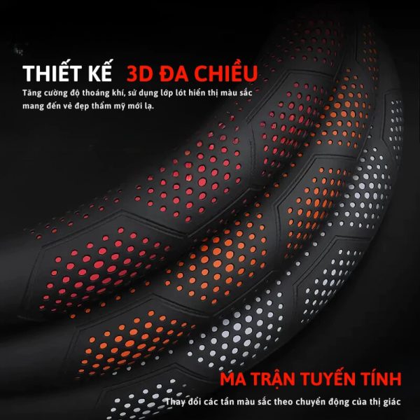 Bọc vô lăng ô tô 3D Da Nappa cao cấp, sang trọng