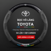 Bọc vô lăng xe Toyota Da lộn 3D & Sợi Carbon cao cấp