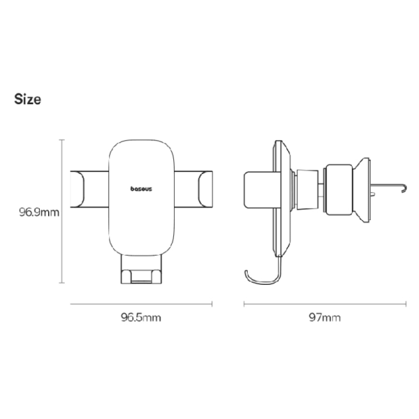 Giá đỡ điện thoại trên ô tô Baseus Metal Age Go Gravity