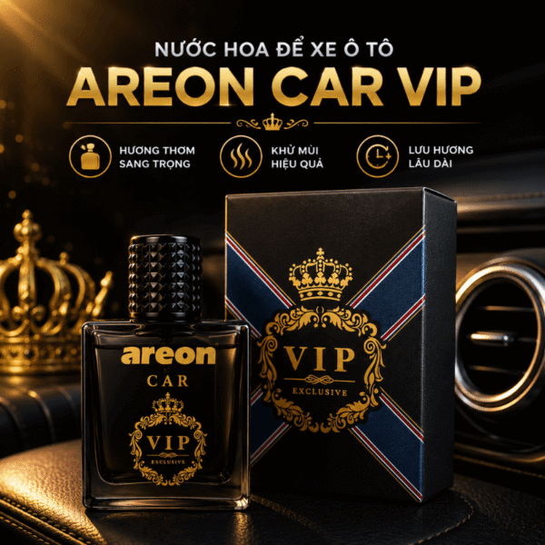 Nước hoa ô tô dạng xịt Areon Car VIP Perfume 50ML cao cấp
