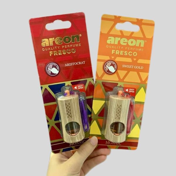 Tinh dầu treo xe ô tô AREON FRESCO MOSAIC tự nhiên, cao cấp