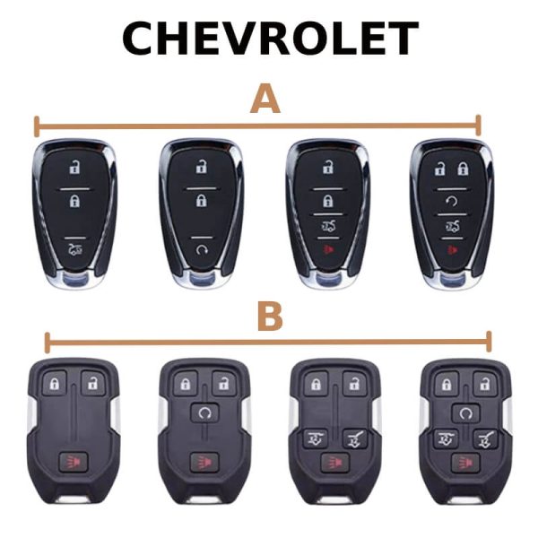 Bảng mẫu chìa khóa ô tô Chevrolet