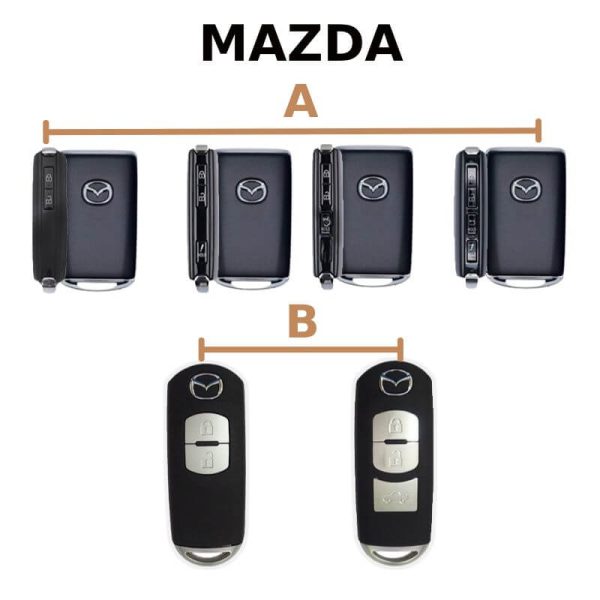 Bảng mẫu chìa khóa ô tô Mazda